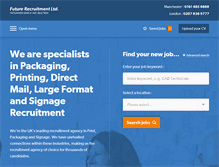Tablet Screenshot of futurerecruitment.com